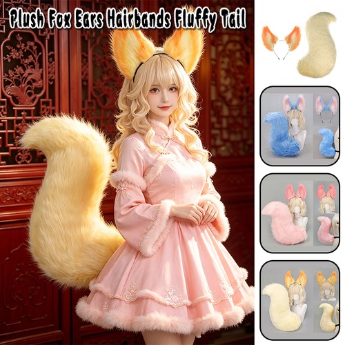 Plush fox ears hairbands - plush,
