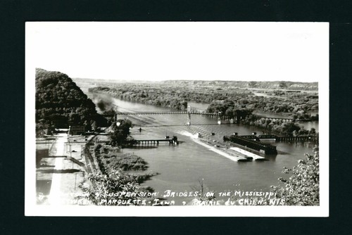 Marquette iowa 1940s rppc - iowa, ia