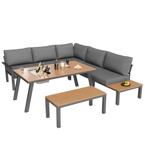 Seater garden corner sofa - seater,