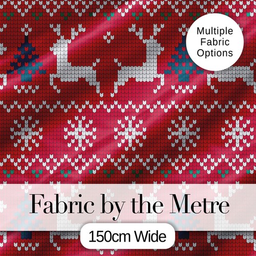 Cute red nordic reindeer - red,