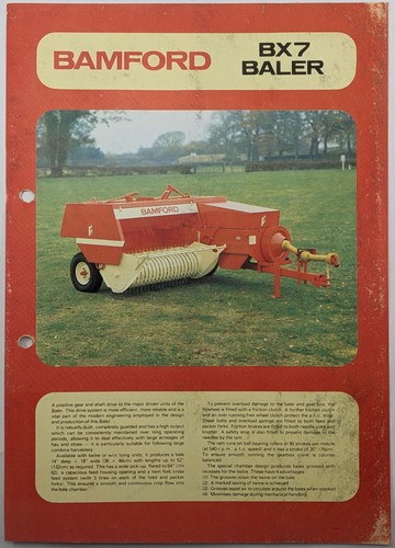 Original bamford bx7 baler - original,
