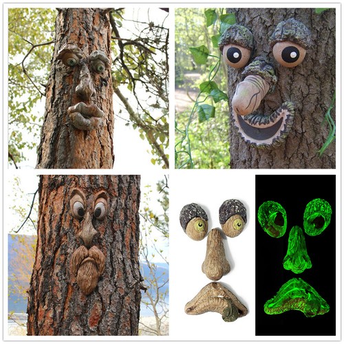 Old man face outdoor decor - man,