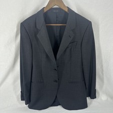 Emporio Armani Vincent Line Elegant Men’s2-Piece Suit Grey Size 48 Smart Formal