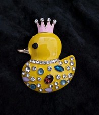 Duck im Crown Brooch Vintage