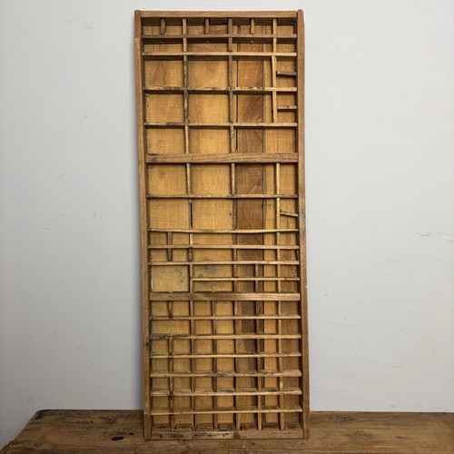 Vintage wooden printers tray - wooden,