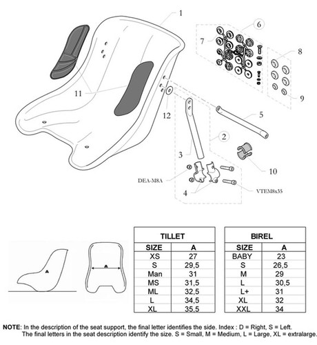 Kart freeline seat - go, mounting
