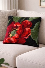 Handwoven Kilim Floral Pillow