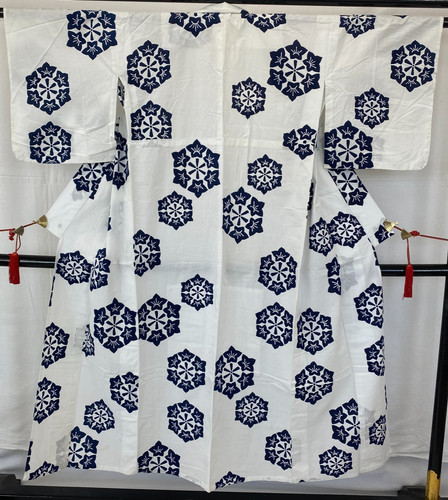 Japanese vintage kimono yukata - japanese,