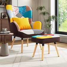 Upholstered Patchwork Fabric