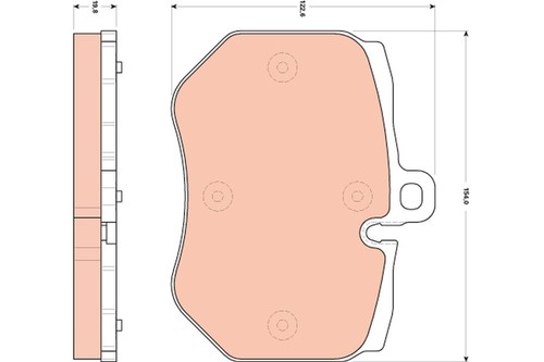 Trw gdb1848 brake pads for - trw,