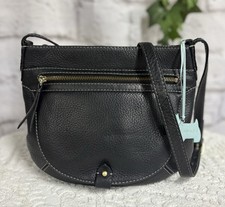 👜RADLEY Ladies Medium Vintage Ziptop Black Finest Leather Shoulder Bag👜