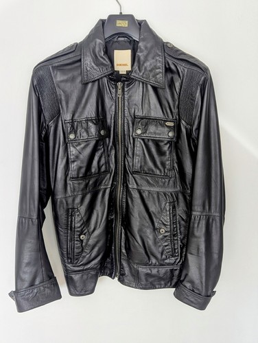 Diesel leather jacket - leather, xl