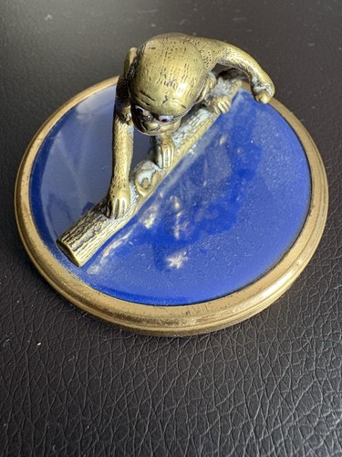 True antique brass aged monkey - aged,