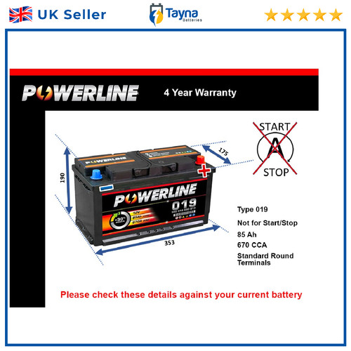 Car battery 019 powerline - car,