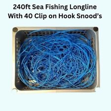 240ft Sea Fishing Longline With 40 X 28 Inch Snood Lines Hook Size 5/0 Mustad.