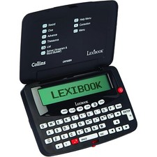 Lexibook Collins Bradfords Electronic Crossword Solver Calculator Black CR753EN
