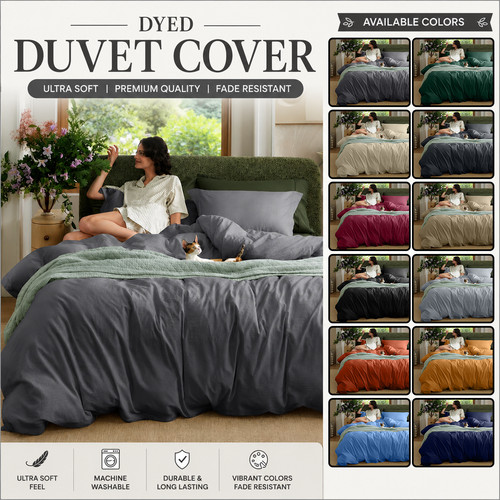 Plain duvet quilt cover - quilt, with