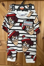 Where’s Wally Kids Pyjamas, Long Leg, Short Sleeve Age 3-4 BNWT