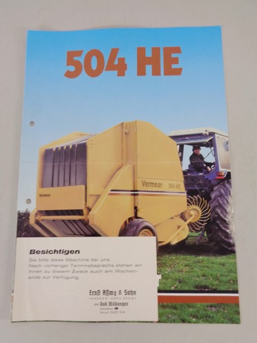 Brochure vermeer 504 round - brochure, he
