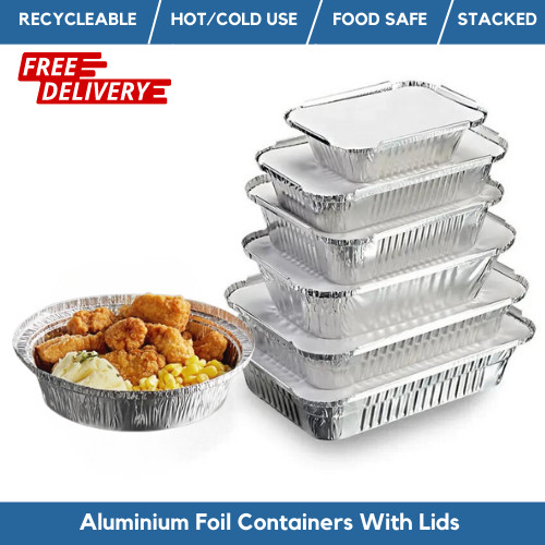 Aluminium foil food containers - foil,