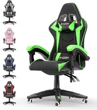 Swivel Gaming Chair Faux Leather Home Office Chair Sports Desk Tilt Chair