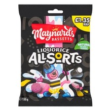 Maynards Bassetts Liquorice Allsorts Sweets Bag 130g - from Giant Bradley's Swee