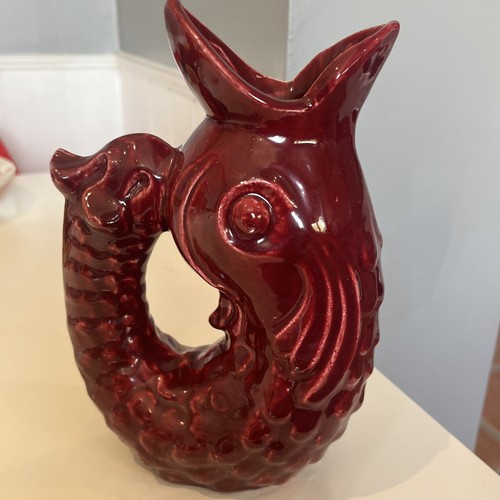 Cranberry red gluggle jug - 🔥,