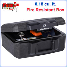SentrySafe 1200 Fireproof Box Safe With Key Lock 0.18 cu. ft., Carrying Handle