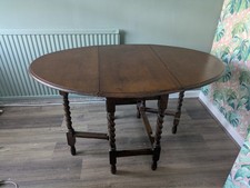 Antique Oak Barley Twist Drop