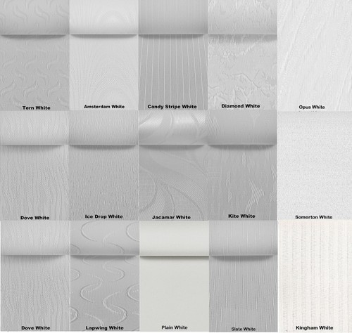 White vertical blind - white,