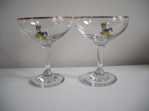 Pair vintage babycham - pair,