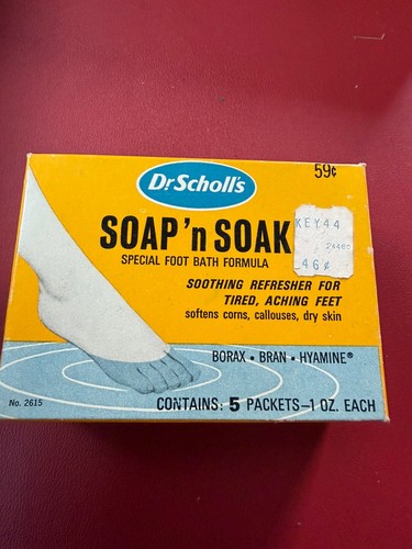 Scholls soap soak vtg - dr.,