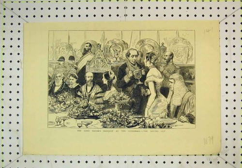 Old antique print - print, lord