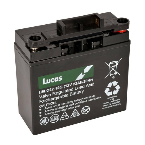 Lucas 12v 22ah holes - 22ah,