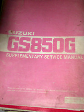 SUZUKI GS850G  SUPPLEMENTARY