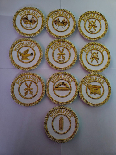 Masonic middlesex craft apron - masonic,