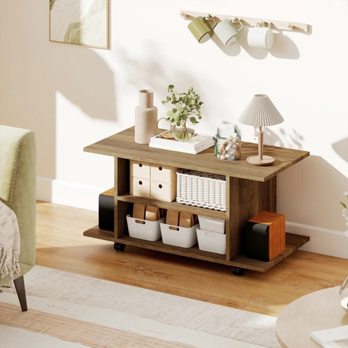 Rustic brown unit cabinet - rustic,
