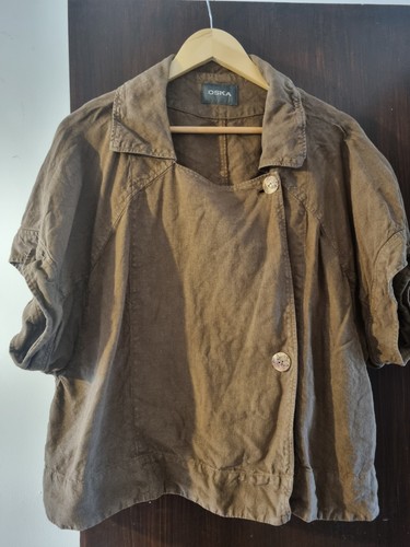 Oska linen short sleeve - , jacket