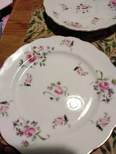 Pretty bone china plates - , 2)
