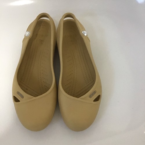 Ladies crocs sandals gold - sandals,