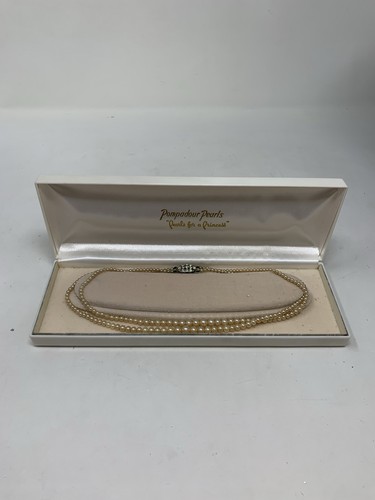 Vintage pompadour pearls - vintage,