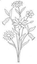 Embroidery Transfer Iron On -