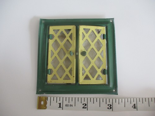 Vintage dolls house tin window - house,