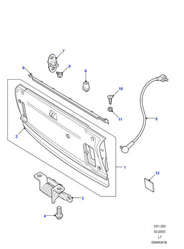 Land rover genuine - rover, cable
