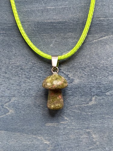 Crystal mini mushroom - mini, unakite
