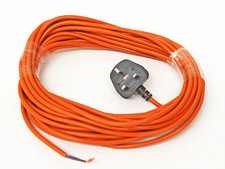 FITS BOSCH, FLYMO, RYOBI LAWNMOWER ORANGE CABLE 12 METRE 2 CORE POWER LEAD 31231