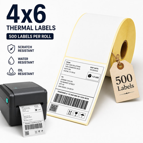 4x6 100x150mm direct thermal - 100x150mm,
