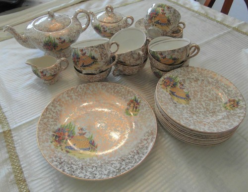 Empire crinoline vintage tea - vintage,