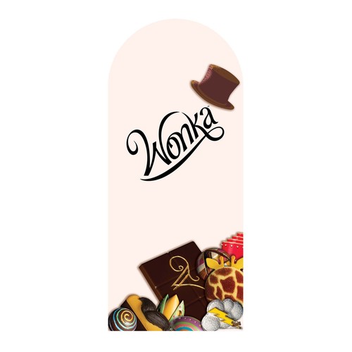 Wonka chocolate bar backdrop - chocolate,
