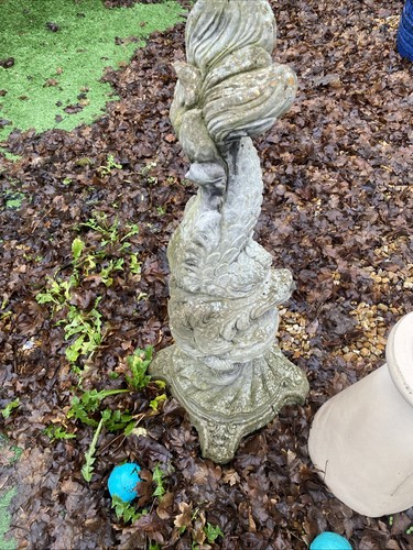 Concrete pond water feature - concrete,